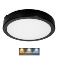 Iluminação de teto para casa de banho LED NAIROS LED/24W/230V 3000/4000/6500K IP65 diâmetro 30 cm preto
