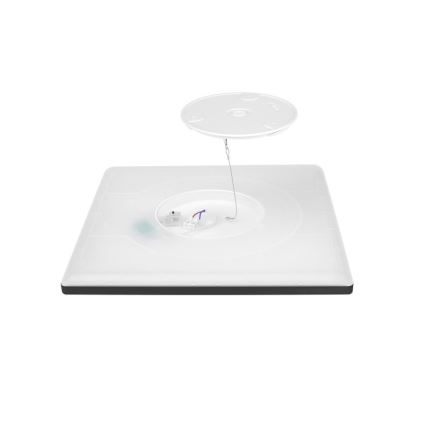 Iluminação de teto para casa de banho LED NIVERA LED/12W/230V IP54 3000/4000/6000K 22,5x22,5 cm preto