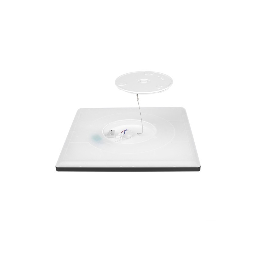 Iluminação de teto para casa de banho LED NIVERA LED/12W/230V IP54 3000/4000/6000K 22,5x22,5 cm preto