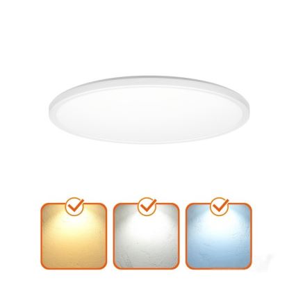 Iluminação de teto para casa de banho LED NIVERA LED/18W/230V IP54 3000/4000/6000K diâmetro 30 cm branco