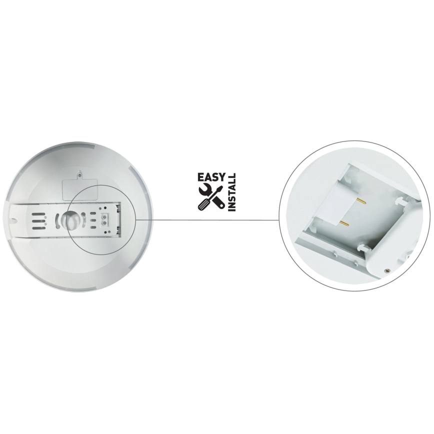 Iluminação de teto para casa de banho LED com regulação SLIDE LED/6/12/18/24W/230V 2900/4000/6200K IP44 branco