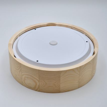 Iluminação de teto para casa de banho NATURAL 2xE27/15W/230V IP54 pinho ø 27 cm - FSC certificado