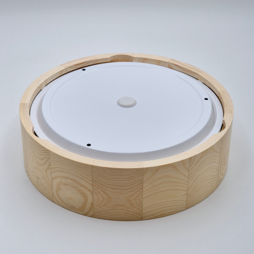 Iluminação de teto para casa de banho NATURAL 2xE27/15W/230V IP54 pinho ø 27 cm - FSC certificado