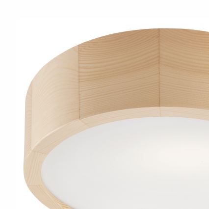 Iluminação de teto para casa de banho NATURAL 2xE27/15W/230V IP54 pinho ø 27 cm - FSC certificado