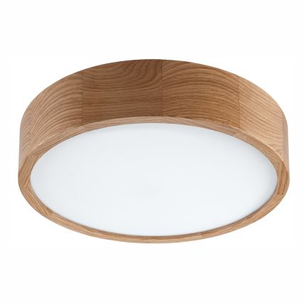 Iluminação de teto para casa de banho OAK 3xE27/15W/230V carvalho ø 37 cm IP54 - FSC certificado