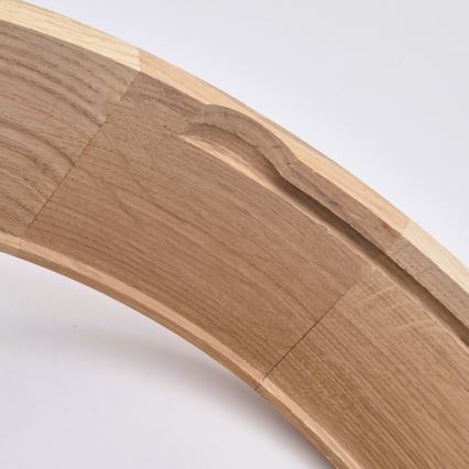 Iluminação de teto para casa de banho OAK 3xE27/15W/230V carvalho ø 37 cm IP54 - FSC certificado