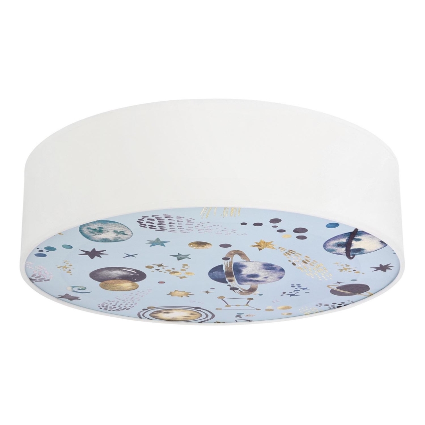 Iluminação de teto para criança KIDDY 2xE27/40W/230V branco/azul