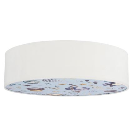 Iluminação de teto para criança KIDDY 2xE27/40W/230V branco/azul