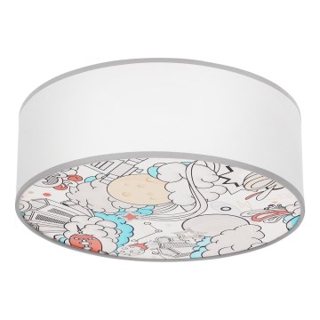 Iluminação de teto para criança KIDDY 2xE27/40W/230V branco/bege