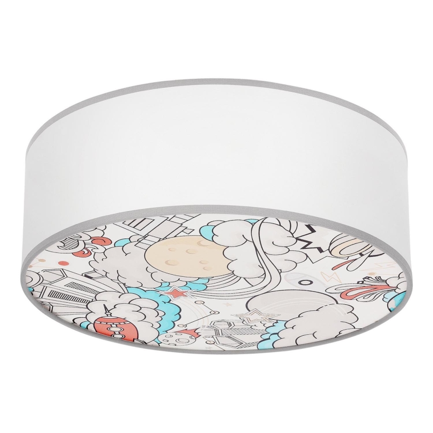 Iluminação de teto para criança KIDDY 2xE27/40W/230V branco/bege