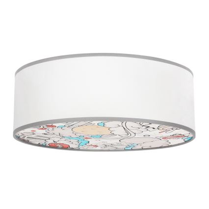 Iluminação de teto para criança KIDDY 2xE27/40W/230V branco/bege