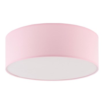 Iluminação de teto para crianças RONDO KIDS 4xE27/15W/230V rosa