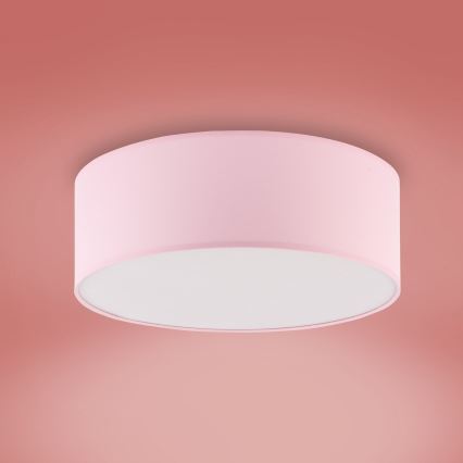 Iluminação de teto para crianças RONDO KIDS 4xE27/15W/230V rosa