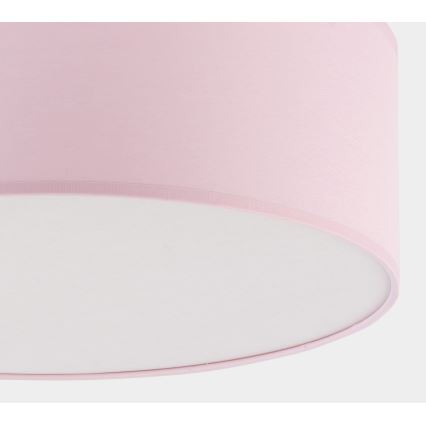 Iluminação de teto para crianças RONDO KIDS 4xE27/15W/230V rosa