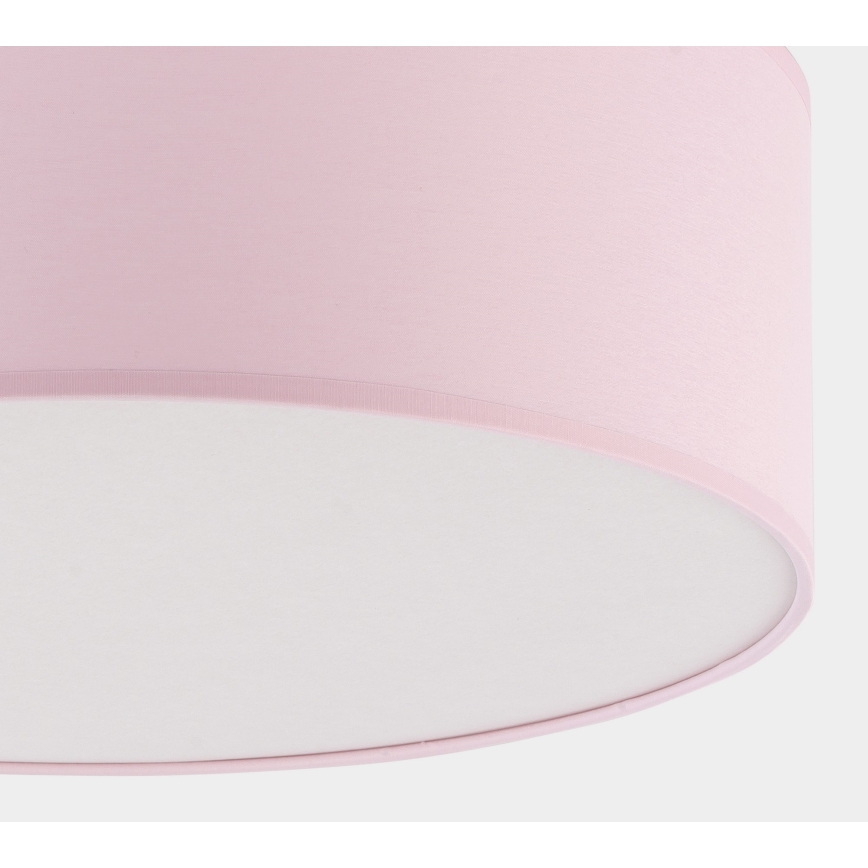 Iluminação de teto para crianças RONDO KIDS 4xE27/15W/230V rosa
