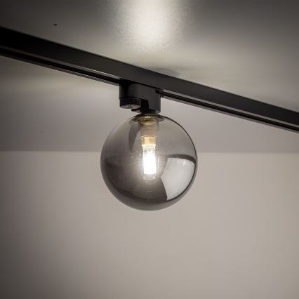 Iluminação de teto para sistema de carris monofásico TRACER 1xG9/8W/230V preto/fumado preto