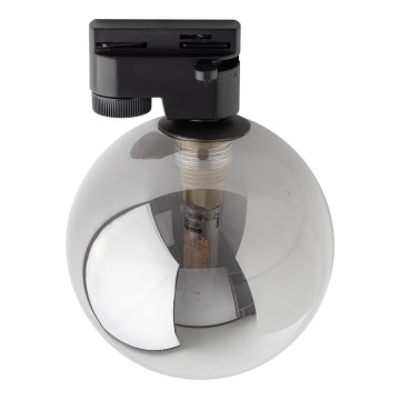 Iluminação de teto para sistema de carris monofásico TRACER 1xG9/8W/230V preto/fumado preto