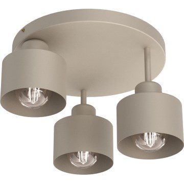 Iluminação de teto PARKLA 3xE27/15W/230V bege