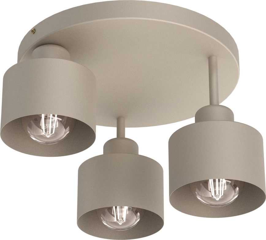 Iluminação de teto PARKLA 3xE27/15W/230V bege