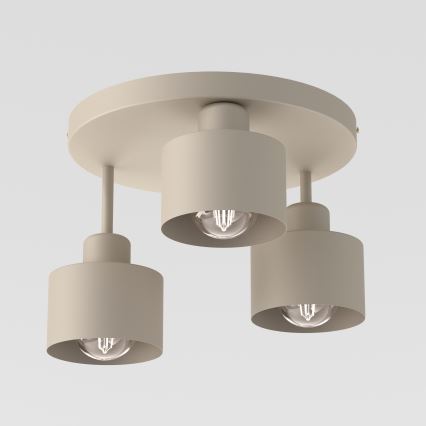 Iluminação de teto PARKLA 3xE27/15W/230V bege