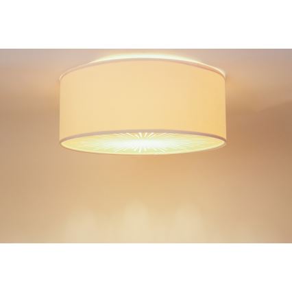 Iluminação de teto RAYS 2xE27/60W/230V diâmetro 40 cm bege