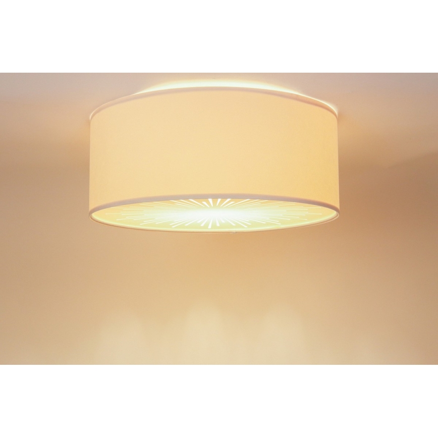 Iluminação de teto RAYS 2xE27/60W/230V diâmetro 40 cm bege