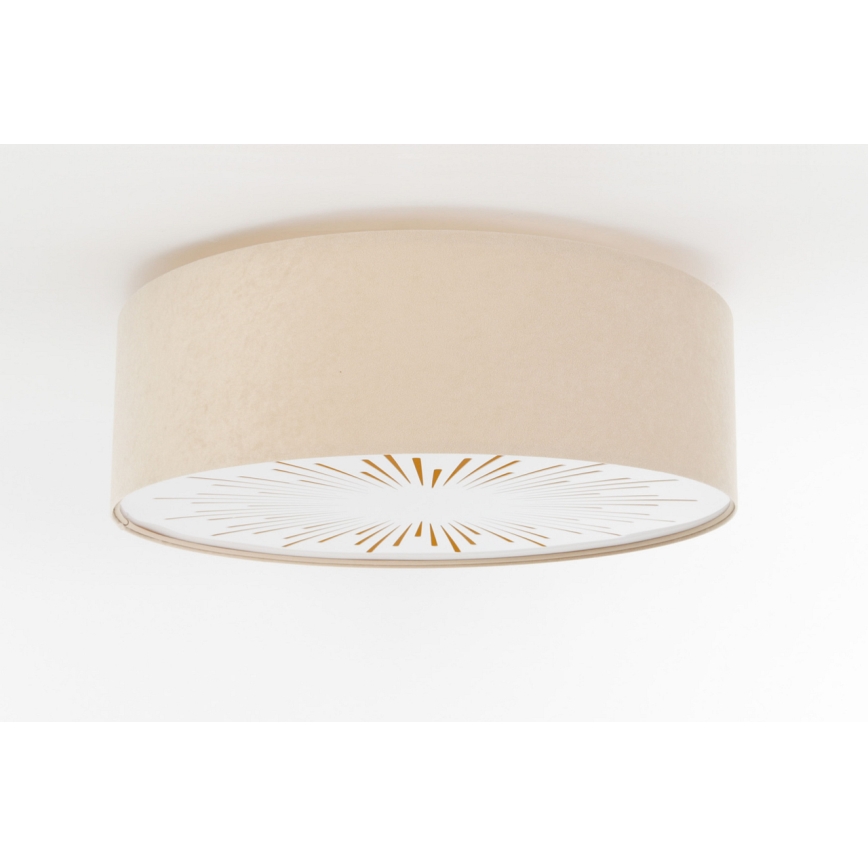 Iluminação de teto RAYS 2xE27/60W/230V diâmetro 40 cm bege