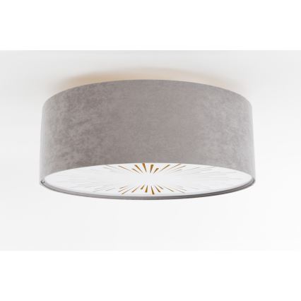 Iluminação de teto RAYS 2xE27/60W/230V diâmetro 40 cm cinzento
