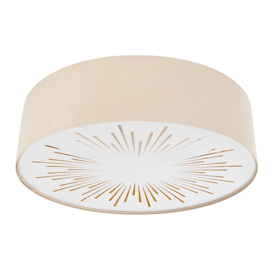 Iluminação de teto RAYS 2xE27/60W/230V diâmetro 60 cm bege