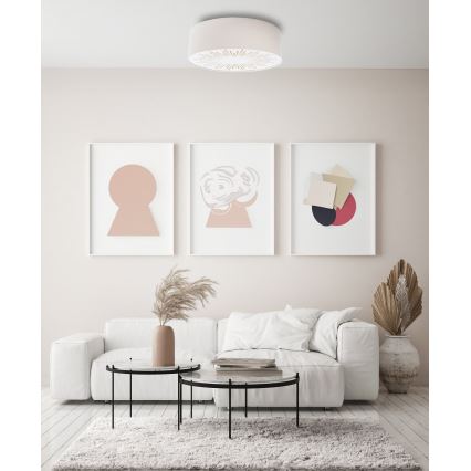 Iluminação de teto RAYS 2xE27/60W/230V diâmetro 60 cm branco