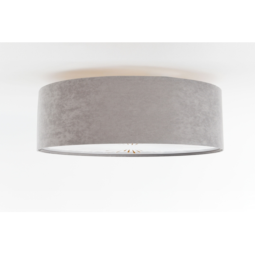 Iluminação de teto RAYS 2xE27/60W/230V diâmetro 60 cm cinzento