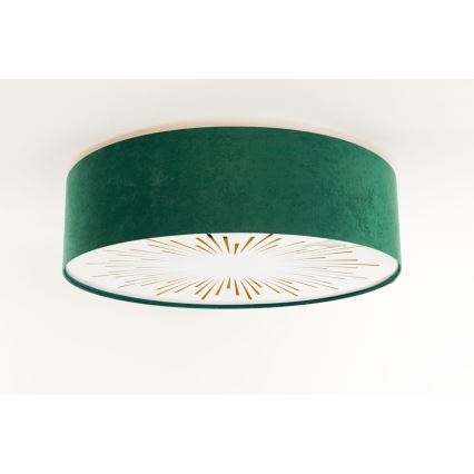Iluminação de teto RAYS 2xE27/60W/230V diâmetro 60 cm verde