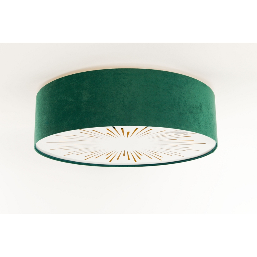 Iluminação de teto RAYS 2xE27/60W/230V diâmetro 60 cm verde
