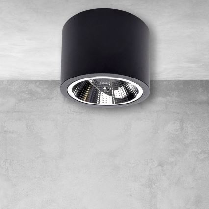 Iluminação de teto REDONDO 1xAR111 - GU10/12W/230V