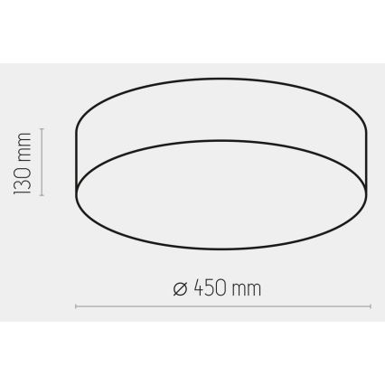 Iluminação de teto RONDO 4xE27/15W/230V d. 45 cm bege