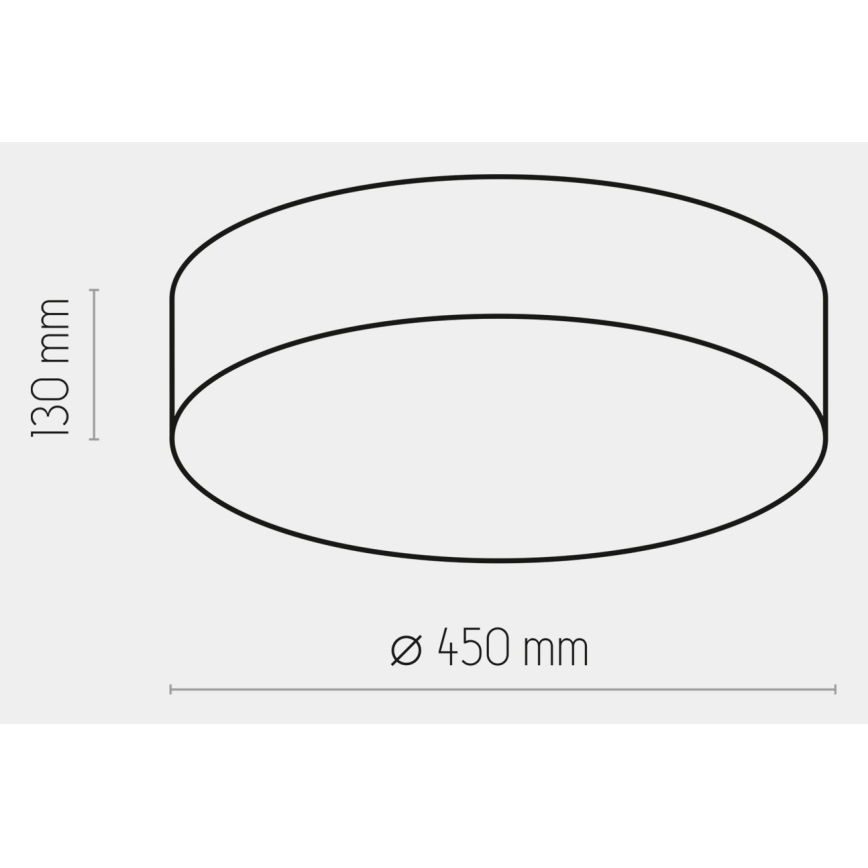 Iluminação de teto RONDO 4xE27/15W/230V d. 45 cm bege
