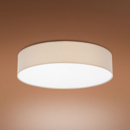Iluminação de teto RONDO 4xE27/15W/230V d. 61 cm bege