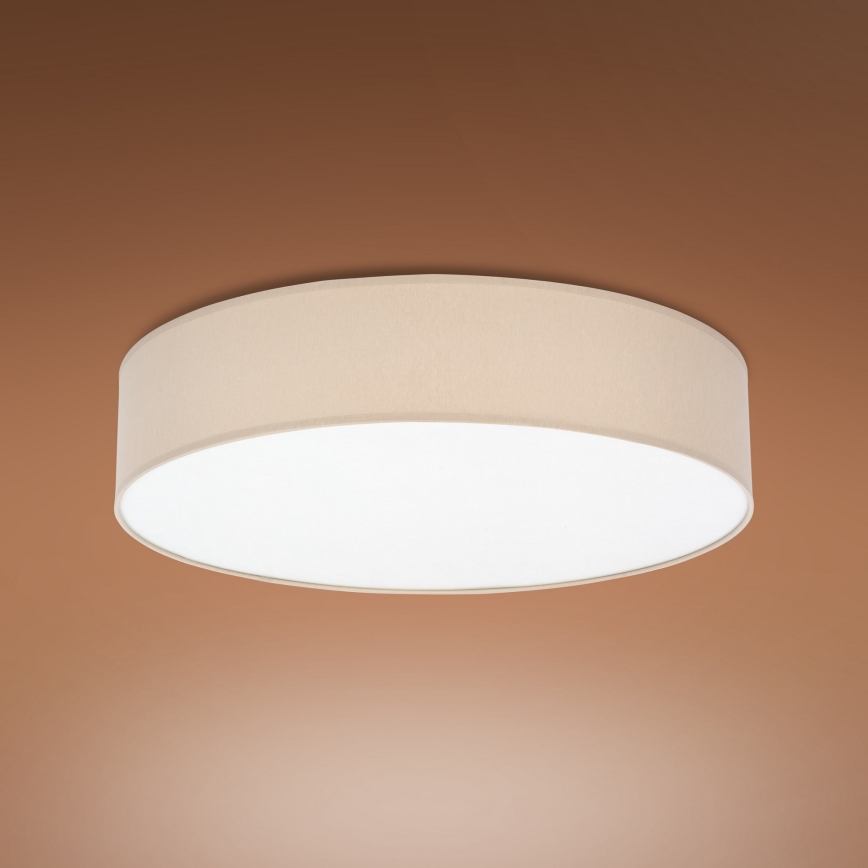 Iluminação de teto RONDO 4xE27/15W/230V d. 61 cm bege