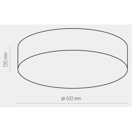 Iluminação de teto RONDO 4xE27/15W/230V d. 61 cm bege