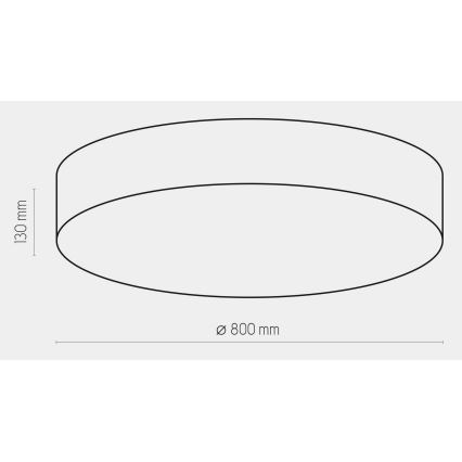 Iluminação de teto RONDO 6xE27/15W/230V d. 80 cm branca