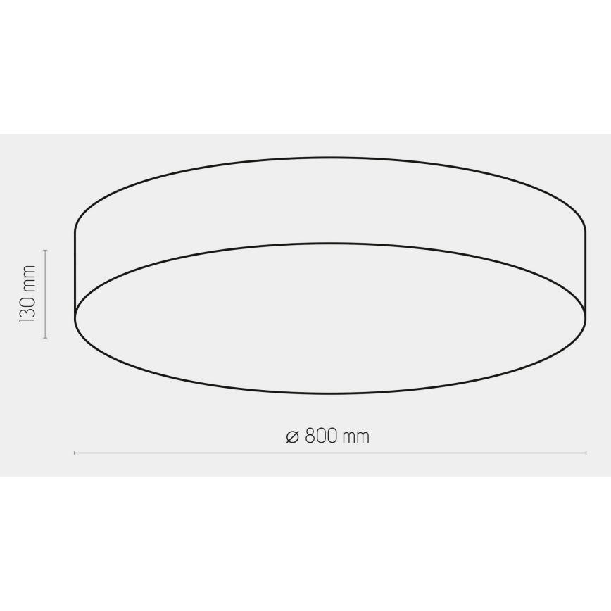 Iluminação de teto RONDO 6xE27/15W/230V d. 80 cm branca