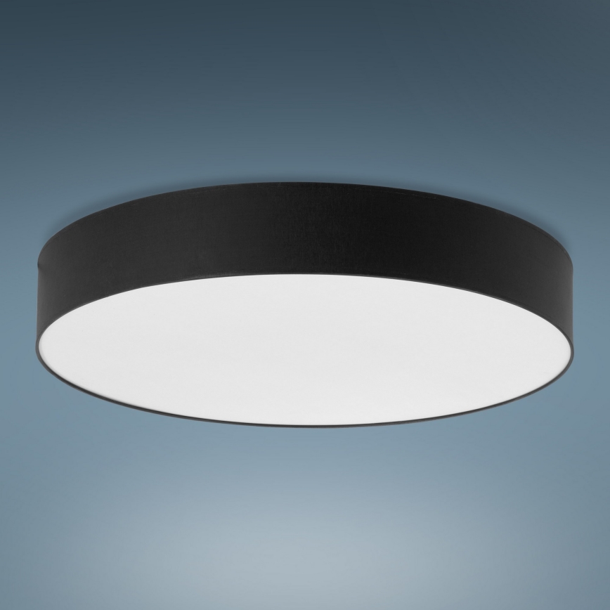 Iluminação de teto RONDO 6xE27/15W/230V d. 80 cm preta