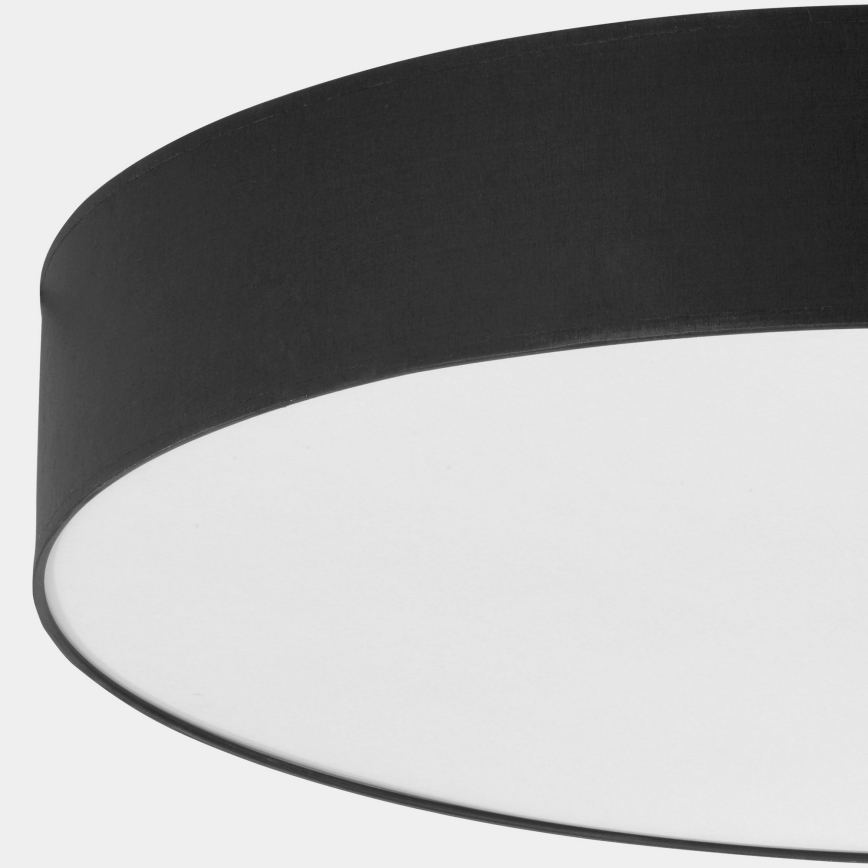 Iluminação de teto RONDO 6xE27/15W/230V d. 80 cm preta