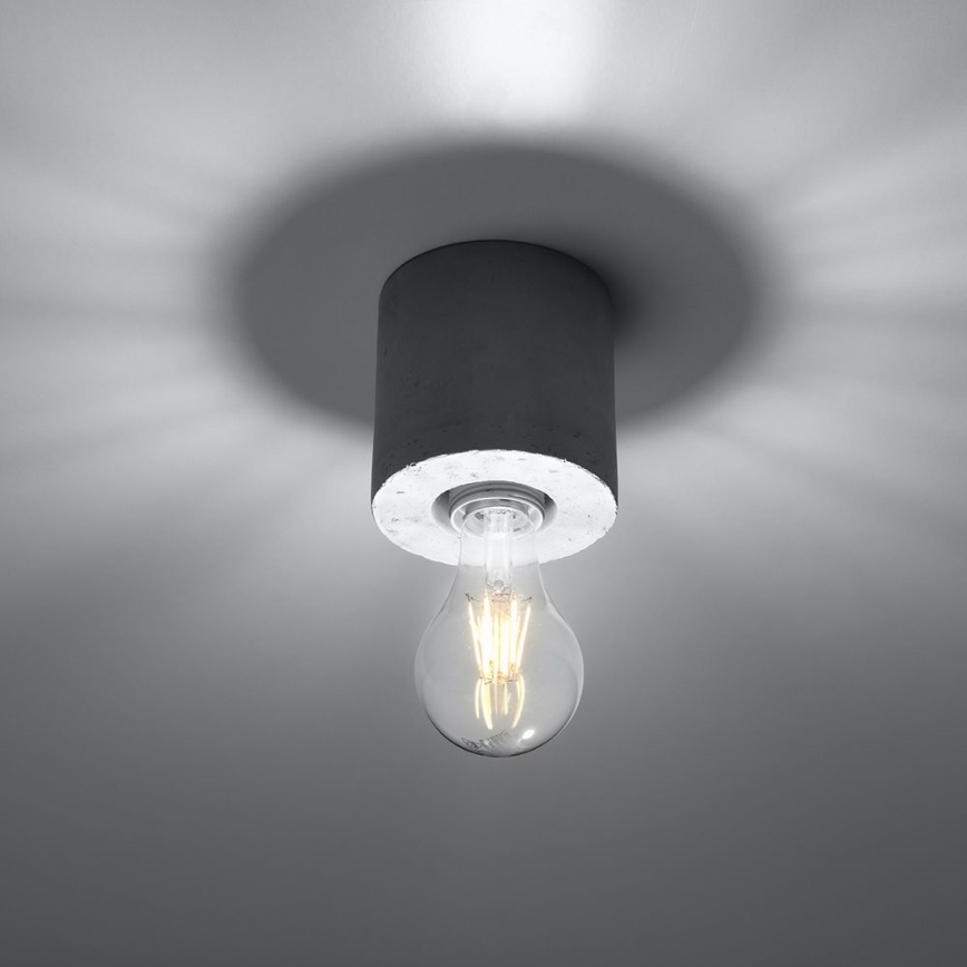 Iluminação de teto SALGADO 1xE27/60W/230V betão