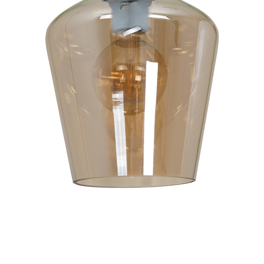 Iluminação de teto SANTIAGO 1xE27/60W/230V castanho