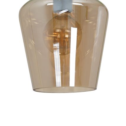 Iluminação de teto SANTIAGO 1xE27/60W/230V castanho
