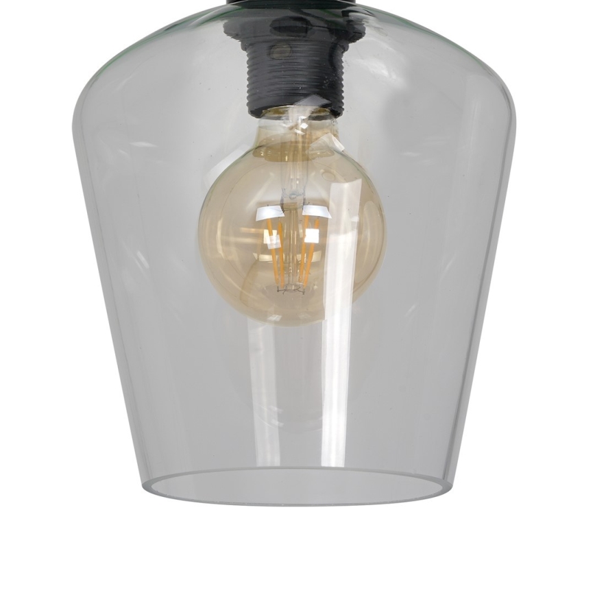 Iluminação de teto SANTIAGO 1xE27/60W/230V transparente