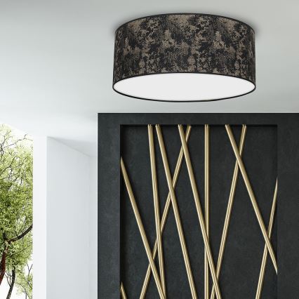 Iluminação de teto SATINO 2xE27/60W/230V dourada