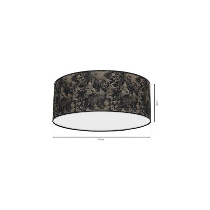 Iluminação de teto SATINO 2xE27/60W/230V dourada