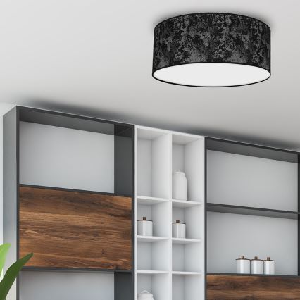 Iluminação de teto SATINO 2xE27/60W/230V preta/cinzenta